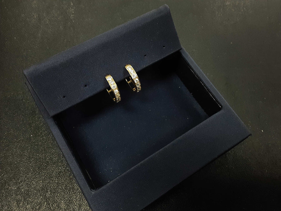 Hoop Earrings - Yellow Gold 14k (.585) 2.2 grams