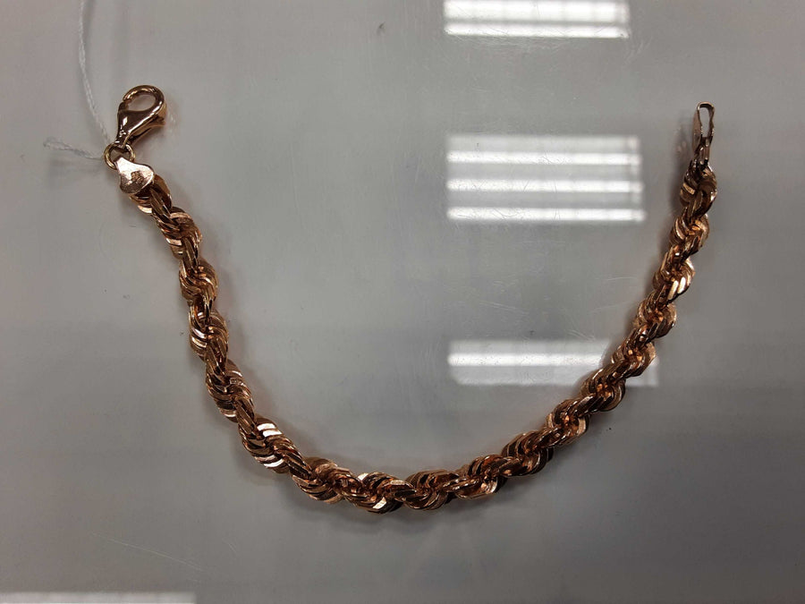 Rope Bracelet - Rose Gold 10k (.417) 13.8 grams 8 inch