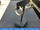 Hoop Earrings - Yellow Gold 10k (.417) 1.9 grams