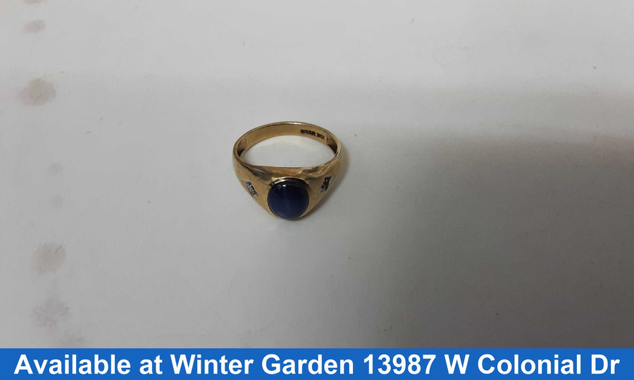 Men's Ring - Yellow Gold 10k (.417) 4 grams Size 9.5