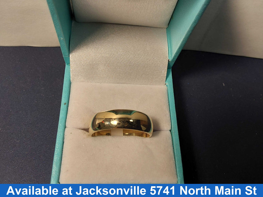 Ring - Wedding Band - Yellow Gold 14k (.585) 7.5 grams Size 7.5