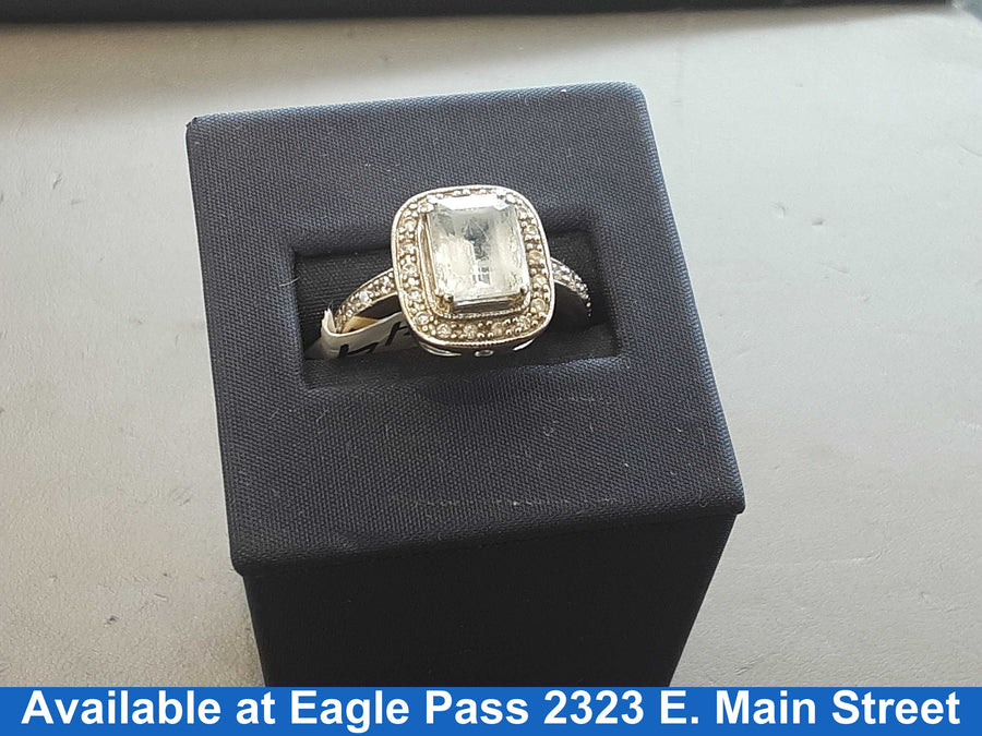 Women's Ring - White Gold 14k (.585) 4.1 grams Size 8