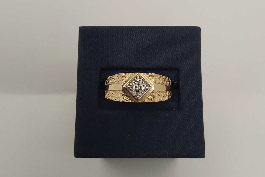 Men's Ring - Yellow Gold 10k (.417) 3.61 grams Size 10