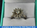 Women's Ring - White Gold 14k (.585) 3.9 grams Size 5.5