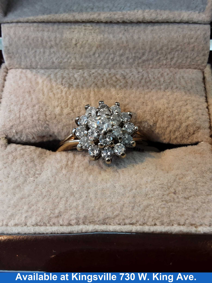 Women's Ring - Yellow Gold 10k (.417) 3.5 grams Size 10
