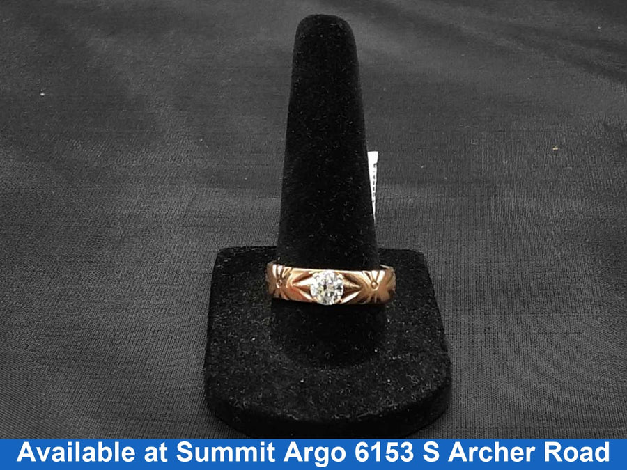 Women's Ring - Solitaire - Rose Gold 14k (.585) 5.3 grams Size 8