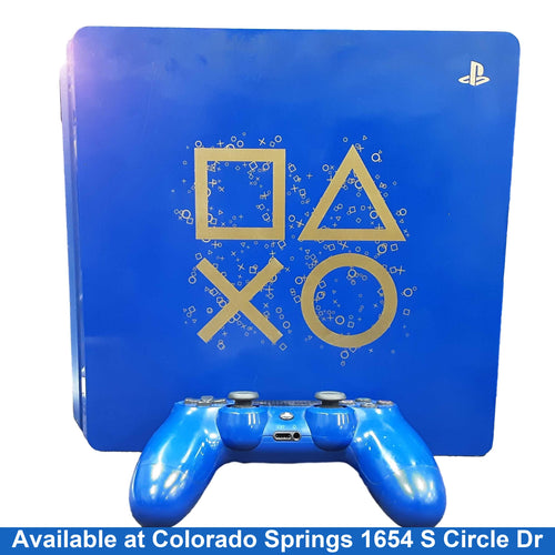 Sony Playstation 4 (Slim - 1tb) 1 Tb Blue Video Game Console