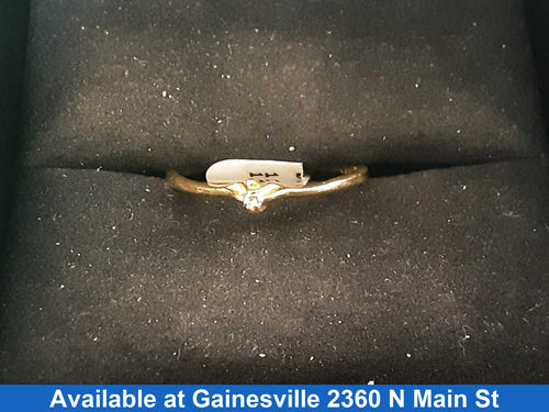 Women's Ring - Solitaire - Yellow Gold 14k (.585) 1.4 grams Size 8.5