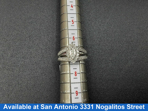 Women's Ring - White Gold 10k (.417) 4.5 grams Size 20