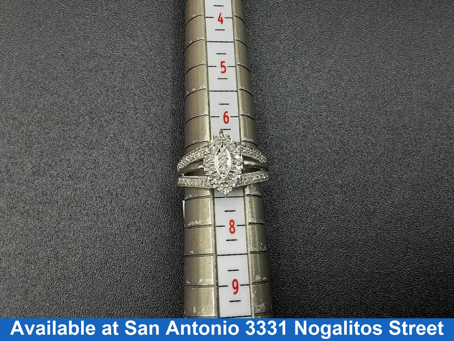 Women's Ring - White Gold 10k (.417) 4.5 grams Size 20