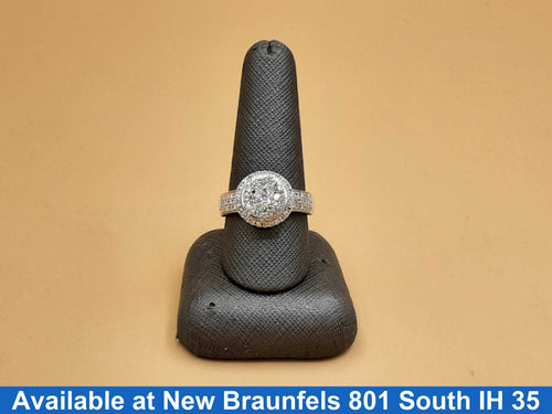 Women's Ring - White Gold 14k (.585) 5.4 grams Size 10.5