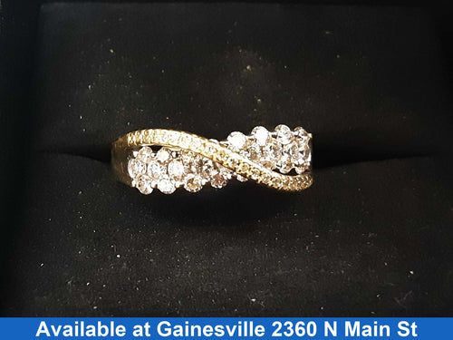 Women's Ring - Yellow Gold 14k (.585) 4.7 grams Size 10.5