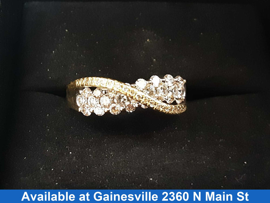 Women's Ring - Yellow Gold 14k (.585) 4.7 grams Size 10.5
