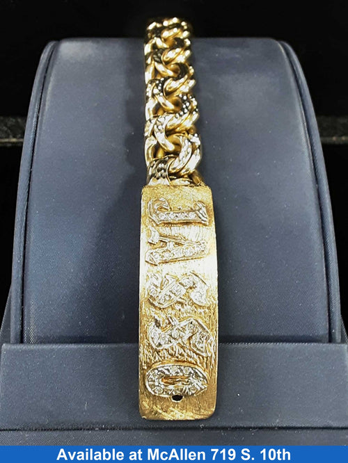 ID Bracelet - Yellow Gold 14k (.585) 107.1 grams 10 inch