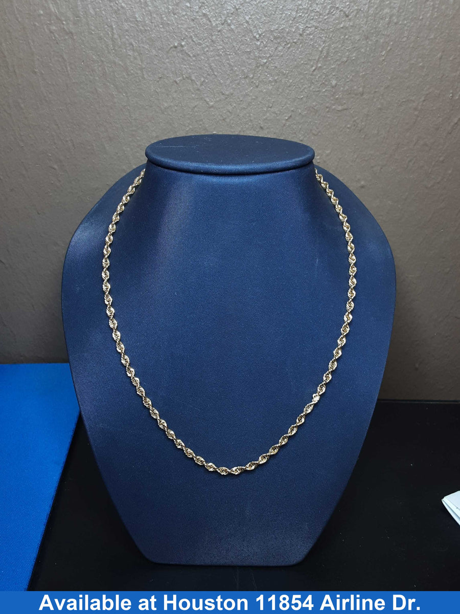 Rope Chain - Yellow Gold 14k (.585) 11.8 grams 26 inch