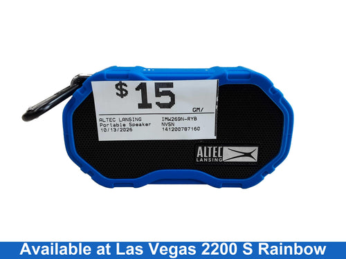 Altec Lansing Imw269n-ryb Blue Portable Speaker