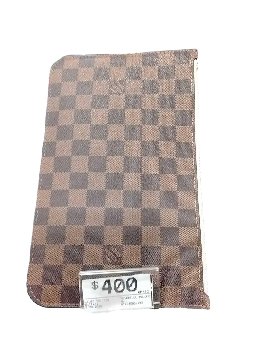 Louis Vuitton Neverfull Pouchette Brown Wallet