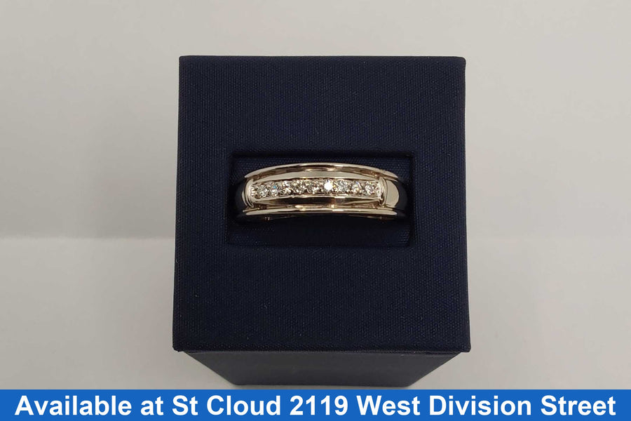 Ring - Wedding Band - White Gold 10k (.417) 4.34 grams Size 7
