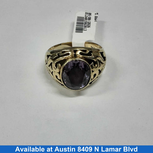 Men's Ring - Yellow Gold 14k (.585) 6 grams Size 10.5
