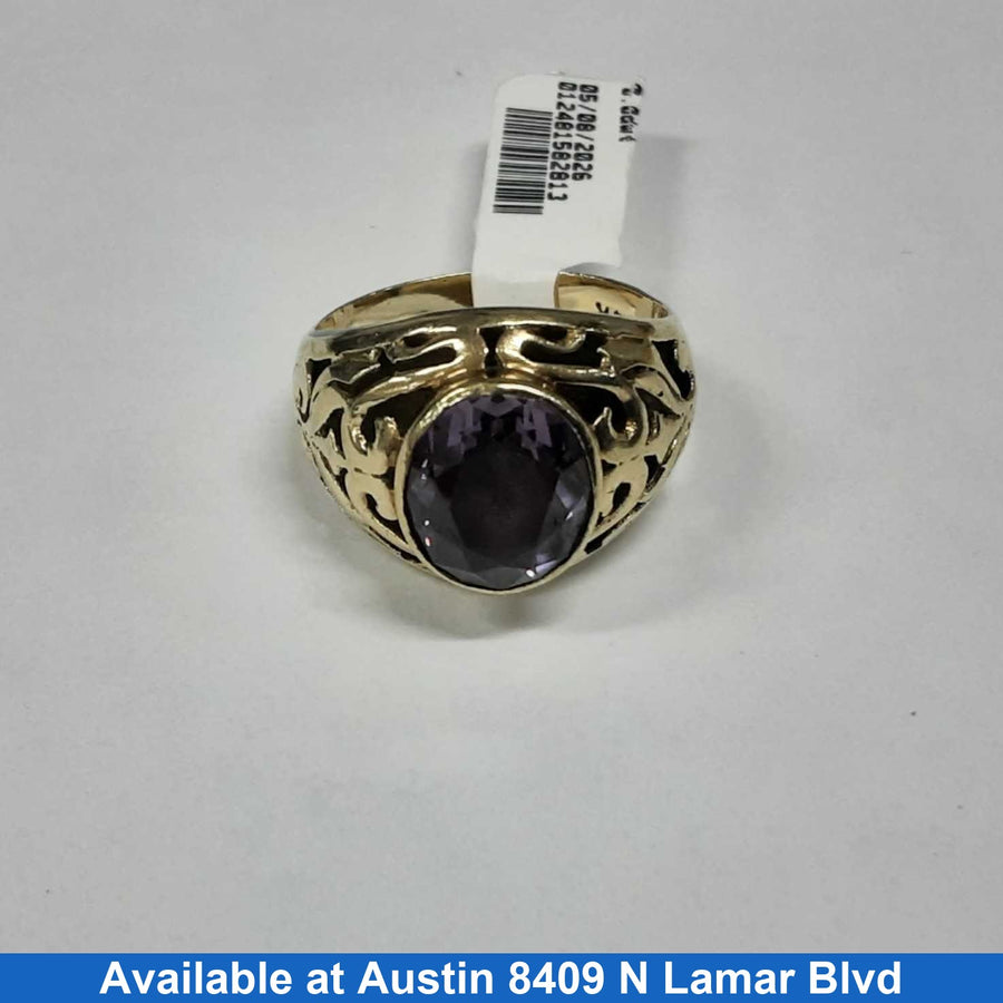Men's Ring - Yellow Gold 14k (.585) 6 grams Size 10.5