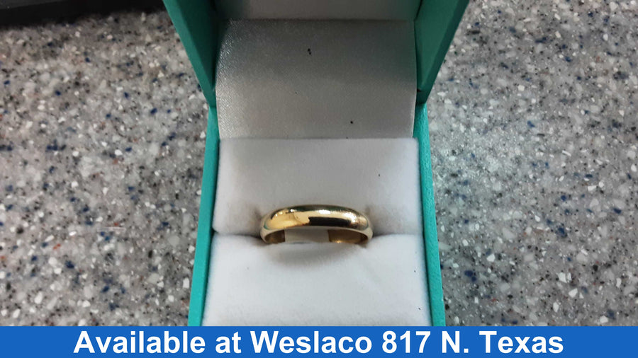 Ring - Wedding Band - Yellow Gold 10k (.417) 3.8 grams Size 9