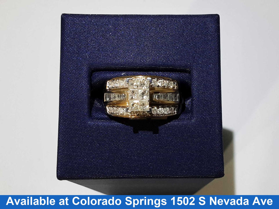 Ring - Wedding Set - Yellow Gold 10k (.417) 5.1 grams Size 8.5
