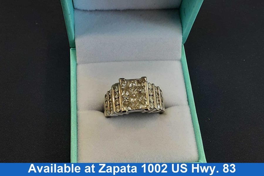 Women's Ring - White Gold 14k (.585) 8.7 grams Size 8.5