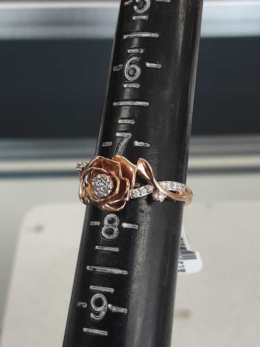 Ring - Wedding Band - Rose Gold 10k (.417) 3.4 grams Size 7.5