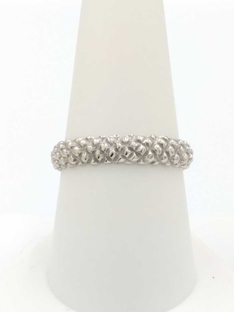 Ring - Wedding Band - White Gold 14k (.585) 3.4 grams Size 9