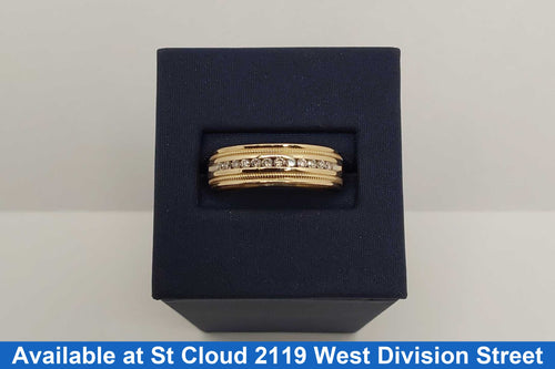 Ring - Wedding Band - Yellow Gold 14k (.585) 4.25 grams Size 10