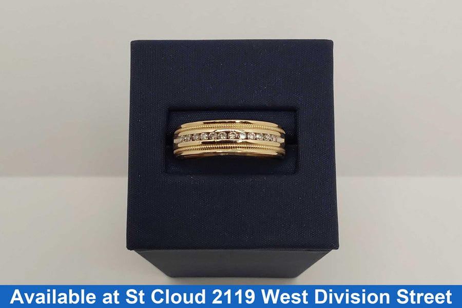 Ring - Wedding Band - Yellow Gold 14k (.585) 4.25 grams Size 10