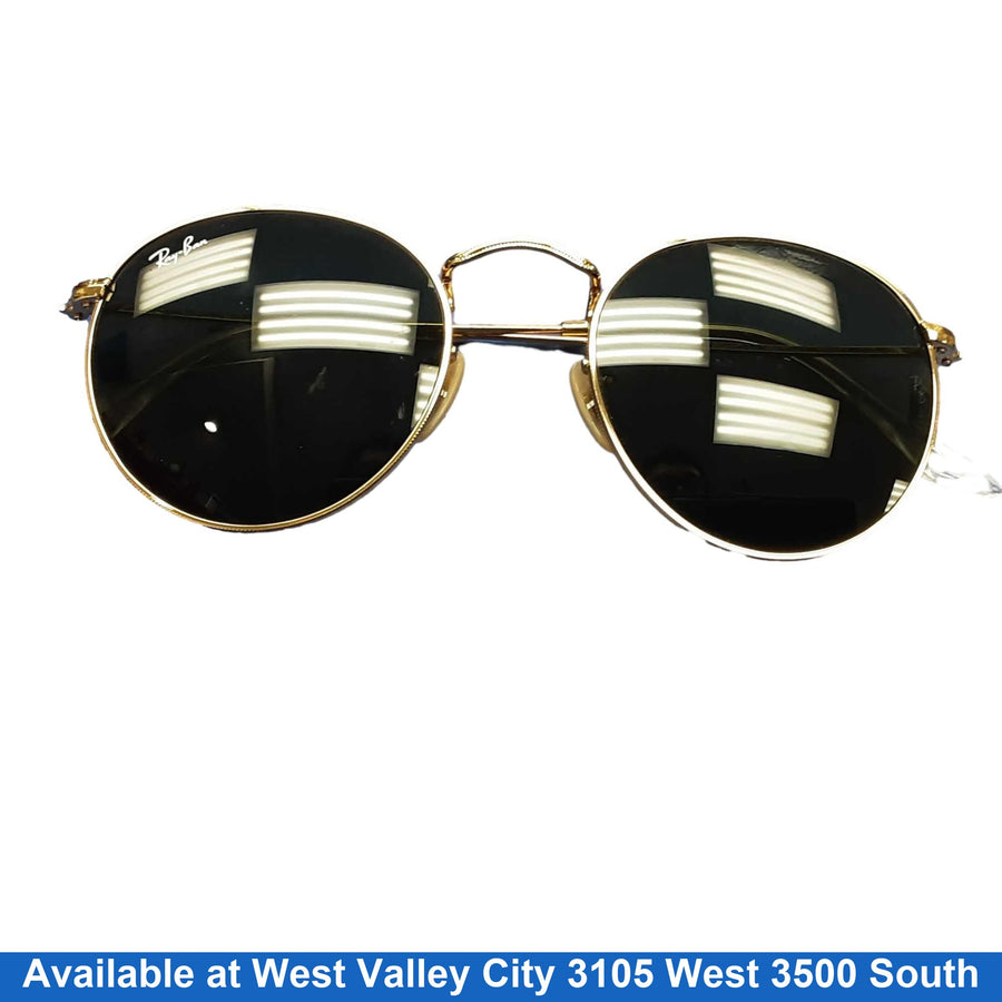 Ray-ban Rb3447 Round Metal Gold