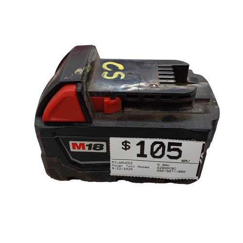 Milwaukee 5.0ah Black Power Tool Accessory
