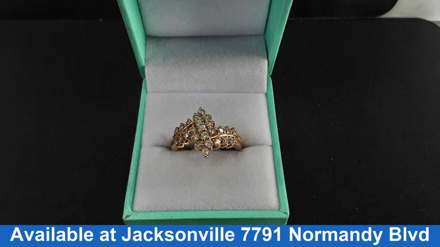 Women's Ring - Yellow Gold 14k (.585) 5.2 grams Size 8