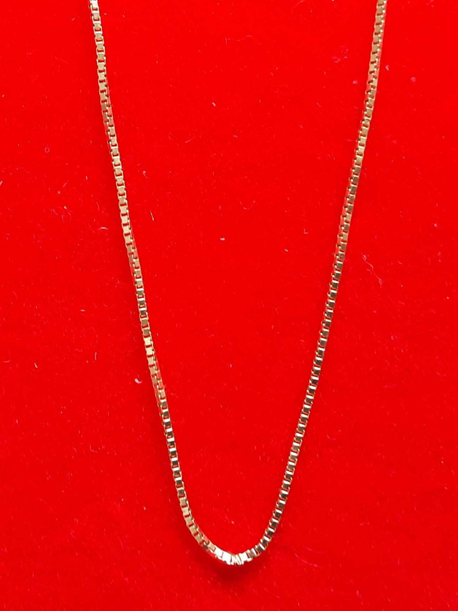 Box Chain - Yellow Gold 14k (.585) 1.7 grams 16 inch