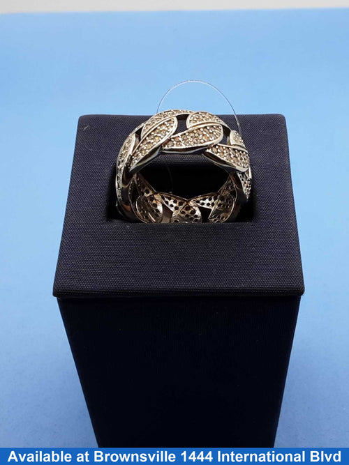 Ring - Wedding Band - Silver 7.4 grams Size 8