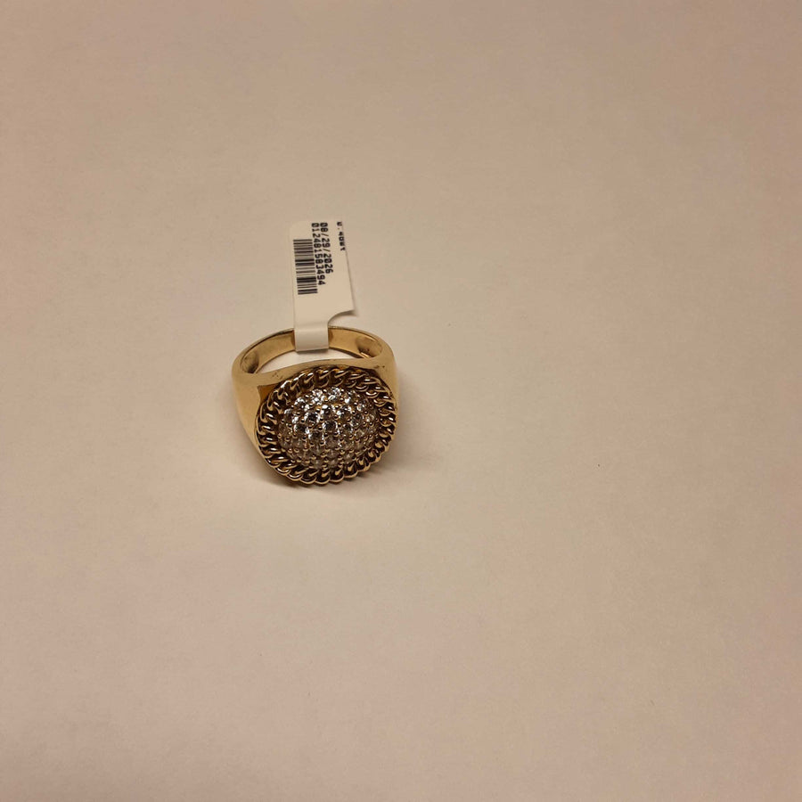 Women's Ring - Yellow Gold 10k (.417) 7.4 grams Size 10.5
