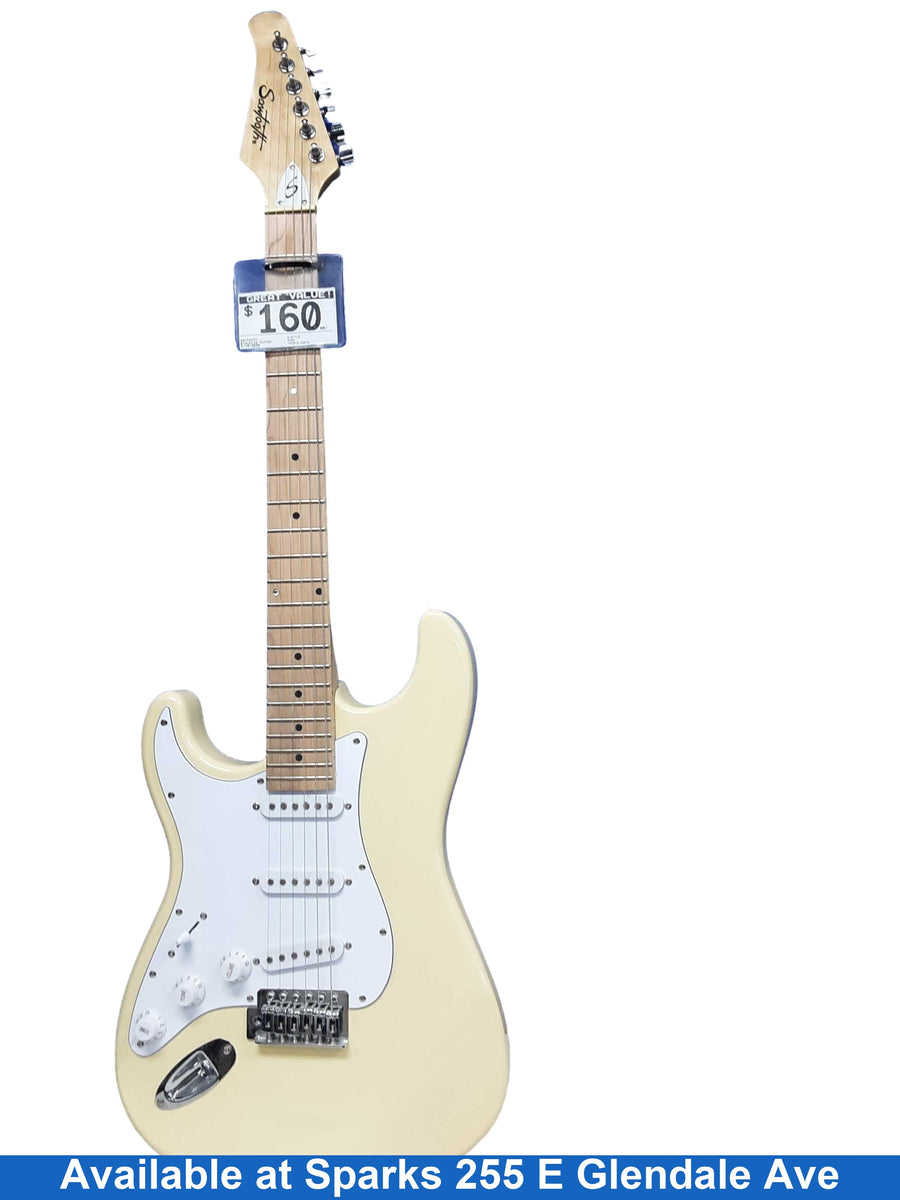 Sawtooth S-style Beige / Tan Electric Classic Guitar