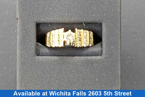 Ring - Wedding Set - Yellow Gold 14k (.585) 5.3 grams Size 7