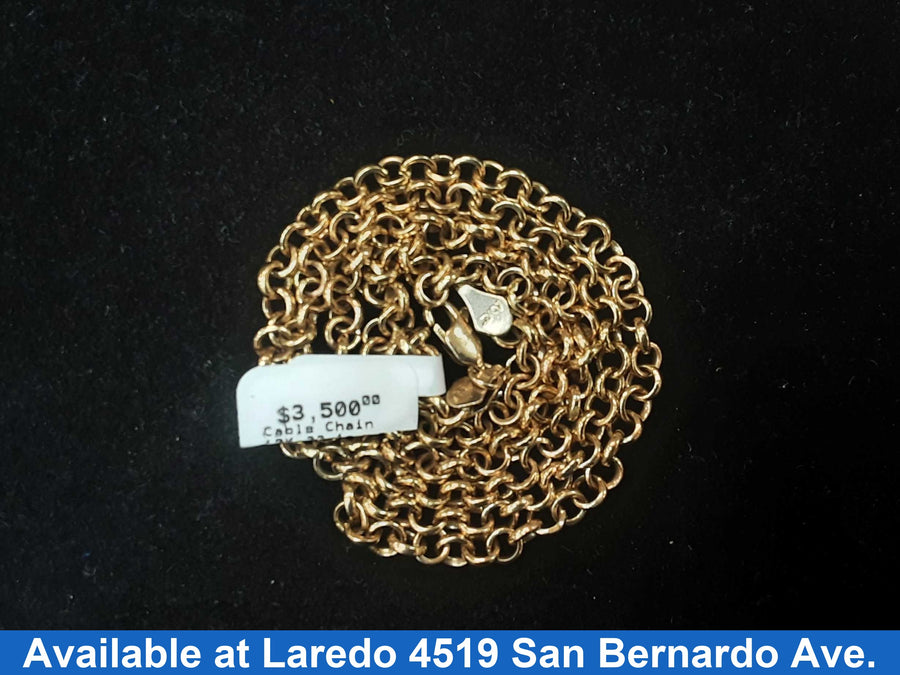 Chain - Yellow Gold 10k (.417) 32.1 grams 24 inch
