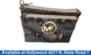 Michael Kors Crossbody Snakeskin Gray Purse / Handbag