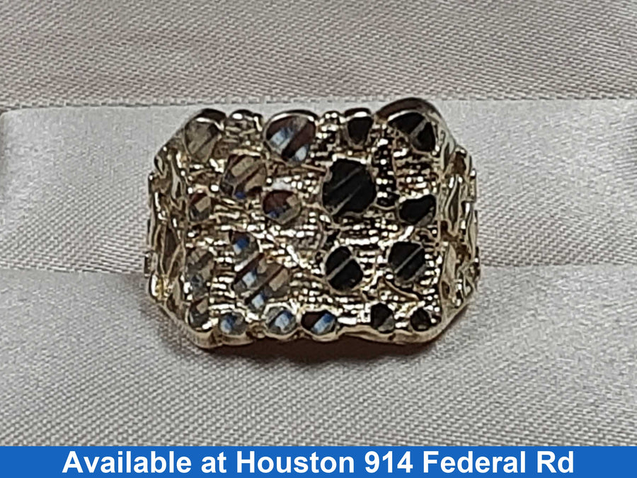 Men's Ring - Yellow Gold 10k (.417) 3.7 grams Size 8.5