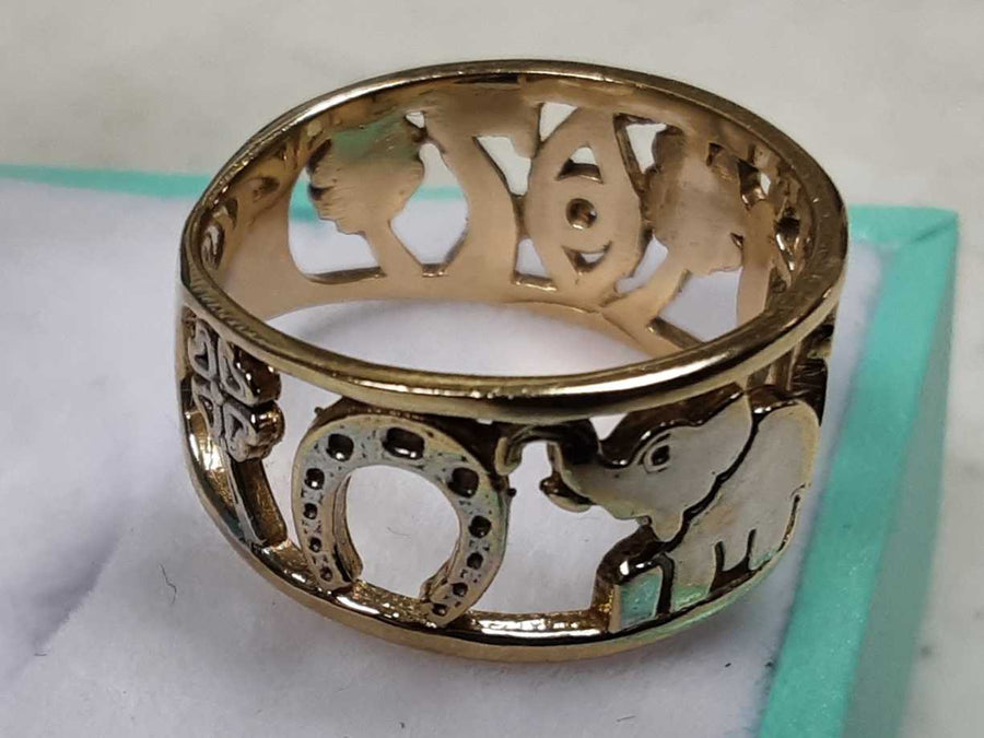 Women's Ring - Yellow Gold 14k (.585) 4 grams Size 6.5