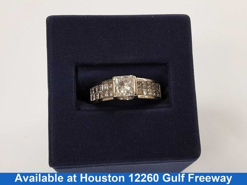 Women's Ring - Anniversary - White Gold 14k (.585) 7 grams Size 6.5