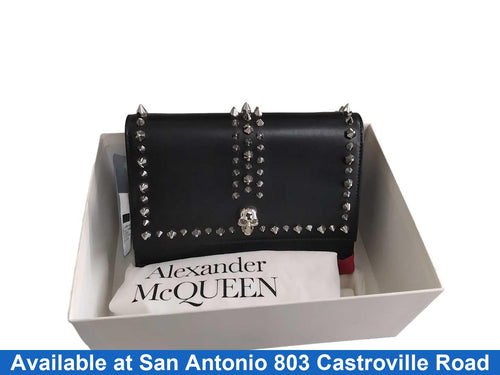 Alexander Mcqueen Alexander Mcqueen Mini Skull Bag In Black Silver Black Purse / Handbag