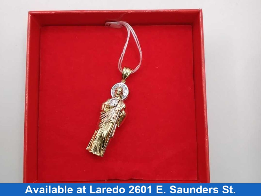Religious Pendant - Tricolor Gold 10k (.417) 7.7 grams