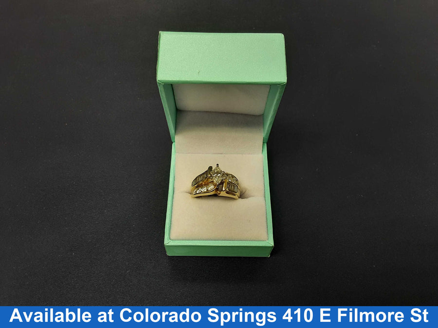 Ring - Wedding Set - Yellow Gold 14k (.585) 7.5 grams Size 7