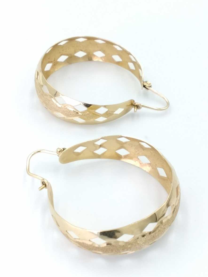 Bangle Earrings - Yellow Gold 14k (.585) 6.2 grams