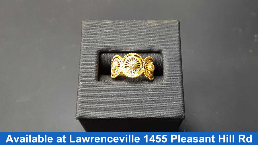 Women's Ring - Yellow Gold 22k (.917) 2.5 grams Size 20