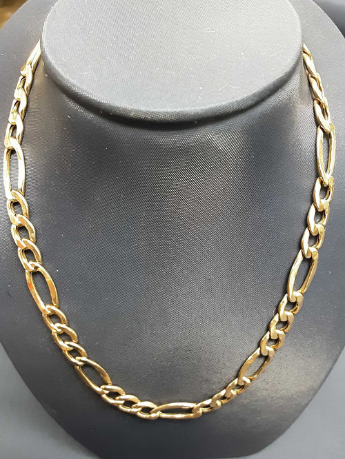 Figaro Chain - Yellow Gold 10k (.417) 10.7 grams 22 inch